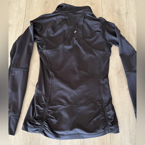 Lululemon Black Quarter-Zip Athletic Pullover - size 8 - Picture 6 of 7